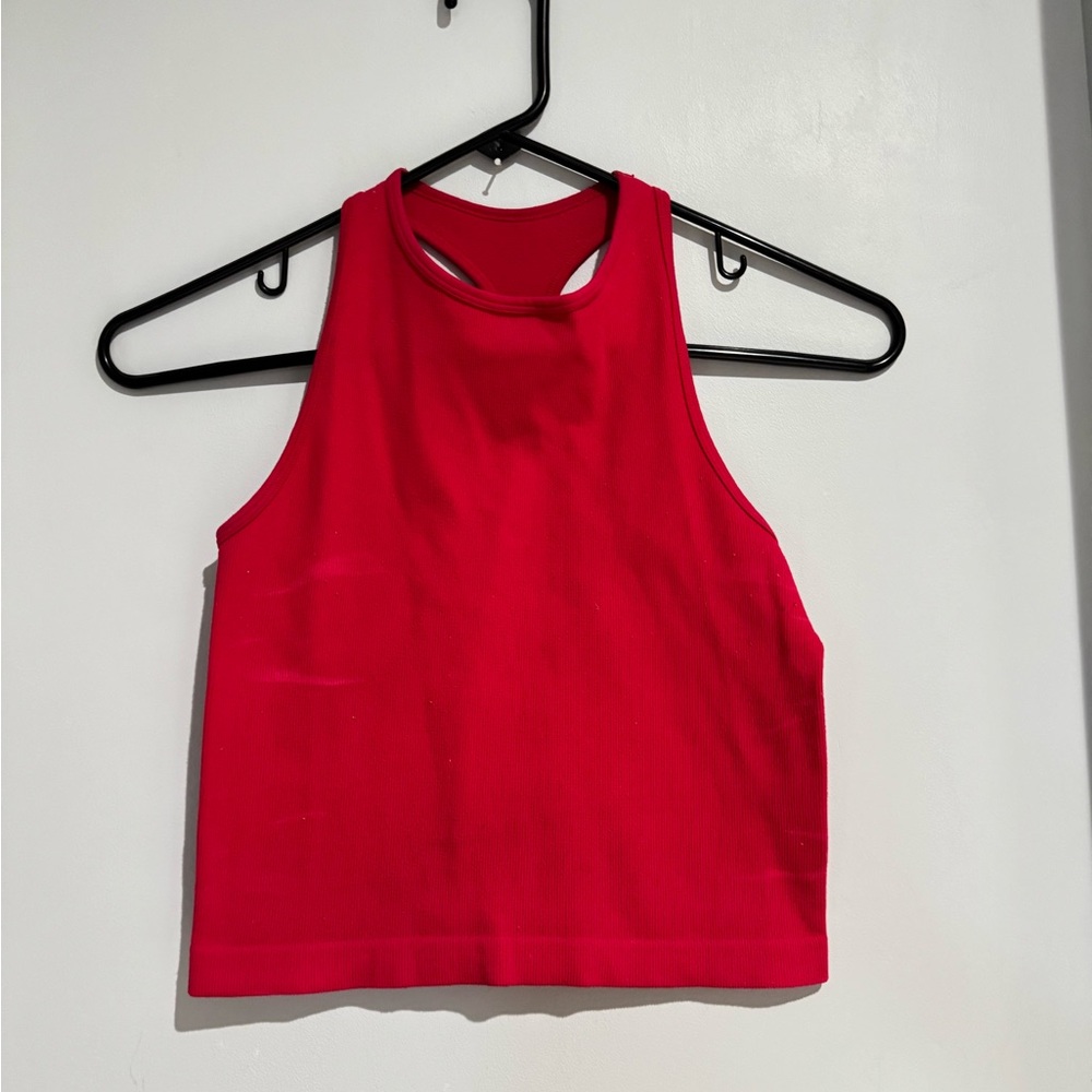 Tilly's Red Crop Tank Top